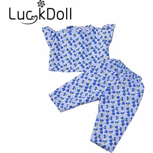 Handmade Suihua short sleeved pajamas Fit 43cm New - best gift for kids free shipping