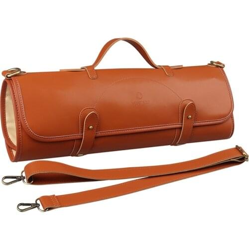 Portable Chef Knife Roll Bag Holds 10 Knives Slots PLUS Zipper For Culinary Tools Chef Knife Case With Shoulder Strap(Bag Only)