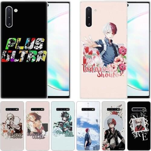 Anime My Hero Academia Silicone Case for Samsung Galaxy Note 10 Pro 9 8 5 M30S M40 S10E S10 5G S9 S8 Plus S7 S6 Edge S5 Cover