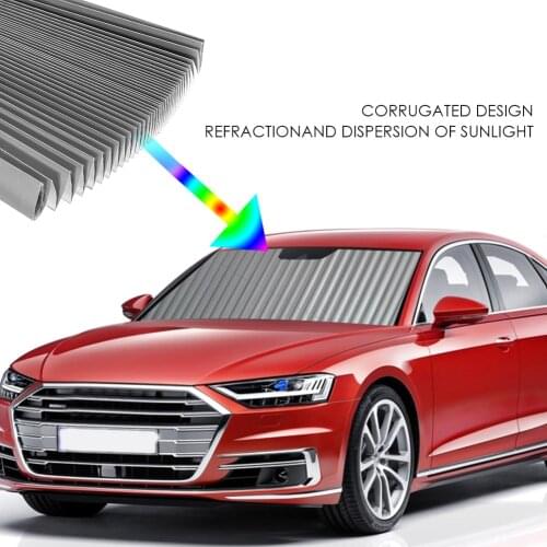 Foldable Car Front Windscreen Sun Shade Visor Universal 150x46cm Retractable for Caring Personal Cars Accessories