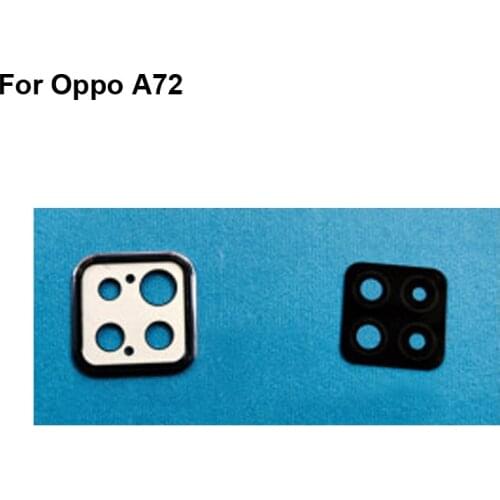 For OPPO A72 Rear Back Camera Glass Lens +Camera Cover Circle Housing Parts Replacement test good For OPPO A 72