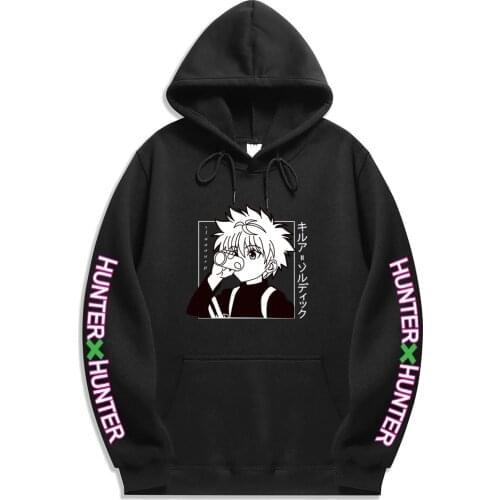 Japanese Anime Hunter X Hunter Hoodies Men Women Sweatshirt Killua Zoldyck Anime Manga Hoodies Tops