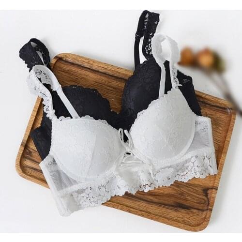 Women Deep V Lace Bra Seamless Push Up Brassiere Beauty Back Lingerie Sexy Lace Bras Underwear