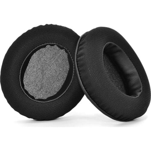 1Pair Leather/Cloth Cushion Cover Compatible with CORSAIR HS35 HS40 Fashion Pads Cover Earpads Sponge Soft Memory Foam