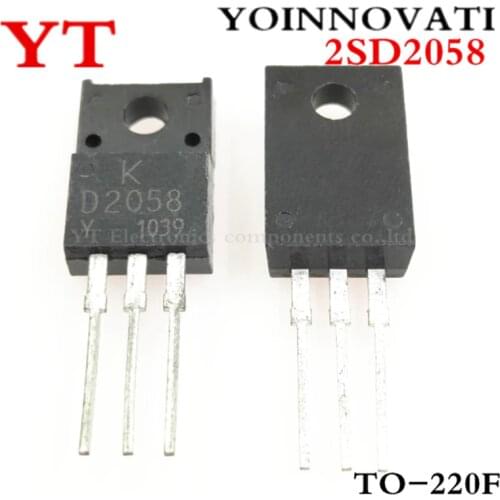 10pcs/lot 2SD2058 D2058 TO-220F 60V 3A transistor TO-220F IC Best quality