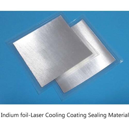 200mm*200mm*0.1mm Indium Sheet Indium Foil Laser Heat-dissipating Coating Sealing Material
