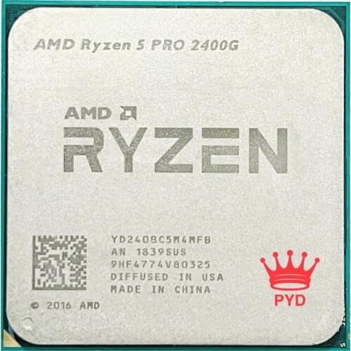 AMD Ryzen 5 Pro 2400G R5 Pro 2400G r5 2400g 3.6 GHz Quad-Core Quad-Thread 65W CPU Processor YD240BC5M4MFB Socket AM4