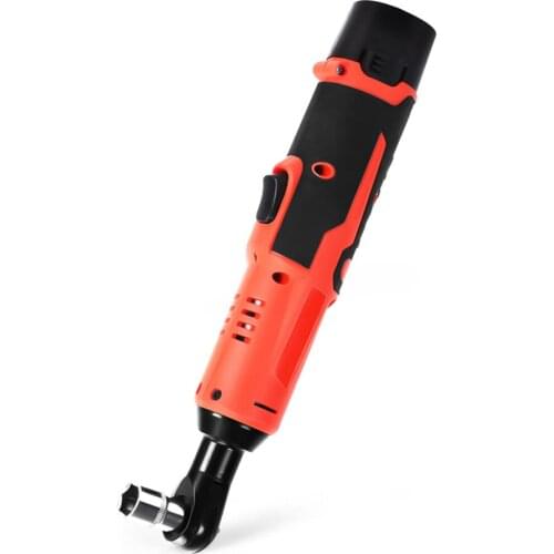 12V 3/8 inch Electric Ratchet Wrench Cordless Rechargeable Lithium Battery Electric Wrench with LED Light Car Repair Tool
