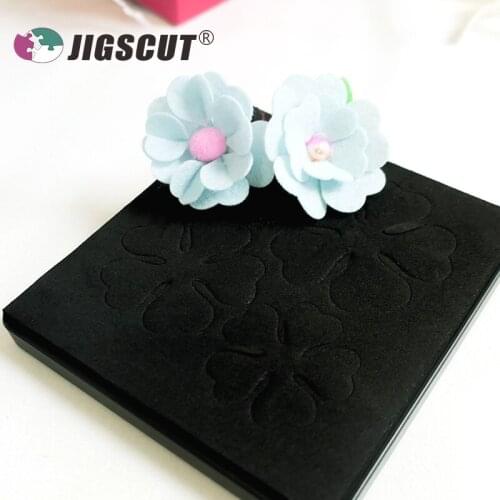 Flower shaping Stencils scrapbooking cutting die wooden steel rule with back case SMR-FL0010