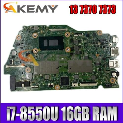 CN-0RR26G 0RR26G RR26G Y5HR3 16839-1 Mainboard For DELL Inspiron 13 7370 7373 Laptop motherboard With i7-8550U 16GB RAM Test OK