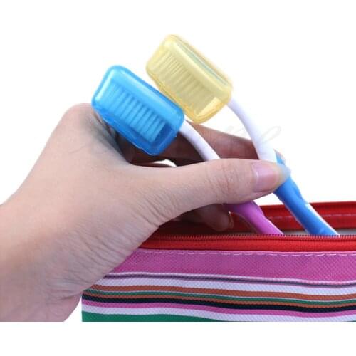 Travel Toothbrush Head Cover Case Cap Hike Camping Brush Cleaner Protect New