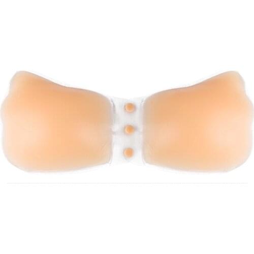 Fantasy Strapless Backless Buckle Stick On Push Up Silicone Adhesive Invisible Reusable Bra Cleavage