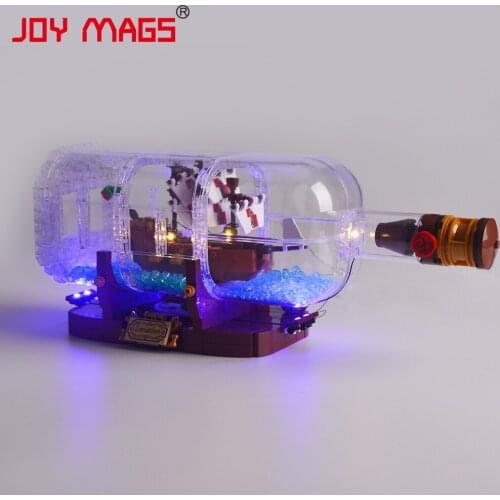 JOY MAGS Led Light Kit For 21313 Ideas Series The Ship In A Bottle Compatible With 16051/11050 , NO Block Model