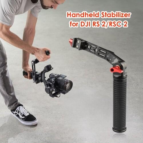 L Bracket Adjustable Angle Hand Grip Handheld Stabilizer Extension Holder Lifting Handle Arm for DJI RS2 RSC2 Gimbal Accessories