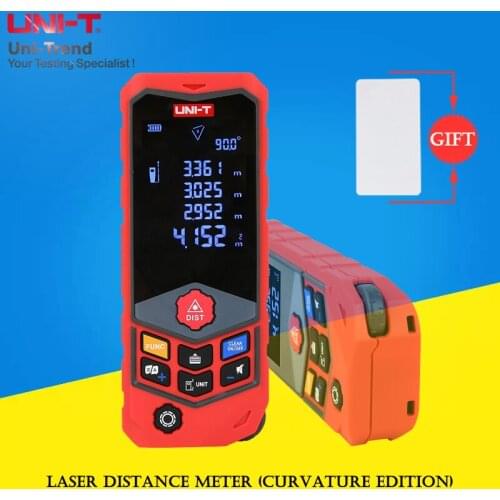 UNI-T LM50D/LM100D Laser Distance Meter (Curvature Edition); IP65 waterproof/dustproof laser range finder (voice broadcast)