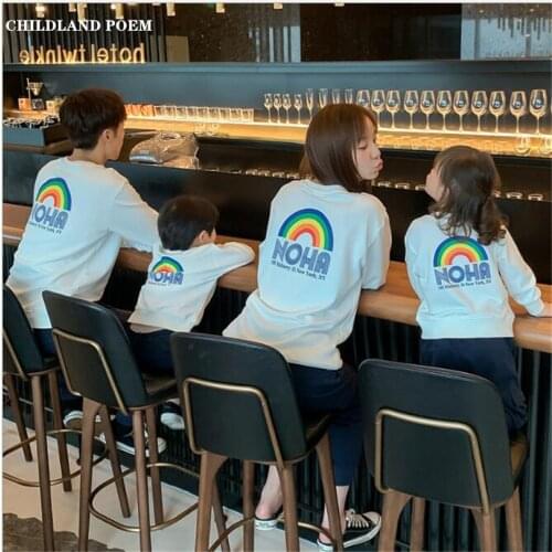 Family Matching Sweatshirts Mother Daughter Matching Clothes Mom Daughter Father Son Sweater Tops Outfits Mommy And Me Clothes