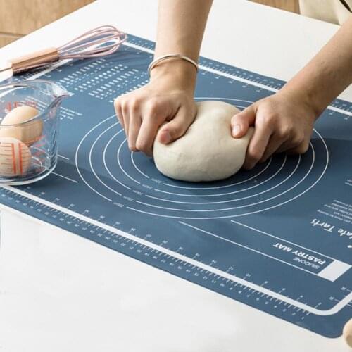 Food Grade Kneading Pad No Printing Ink Silicone Stamping Scale Dough Rolling Mat Kitchen Tools
