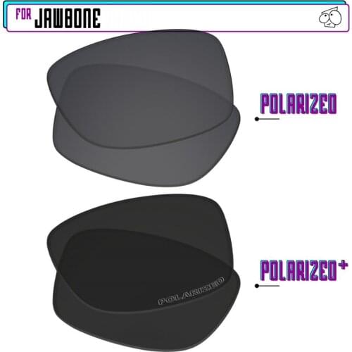 EZReplace Polarized Replacement Lenses for - Oakley Jawbone Sunglasses - BlackP Plus-BlackIRP