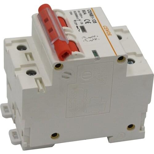 A grade DC 1000V 63A 80A 100A 125A solar DC circuit breaker mini DC breaker MCB with excellent 10KA current breaking capibility