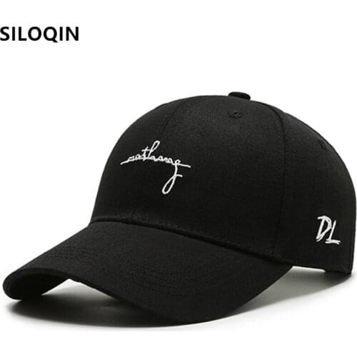 SILOQIN Snapback Cap Cotton Baseball Caps For Men Women Korean All-match Casual Spring Sun Shade Sunhat ins Fashion Sports Cap