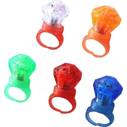 Cute Flashing Rings Luminous Toys For Kids Cartoon Baby Finger Girl Simulation Birthday Light Led Gift Glowing Ring Toys J5E7