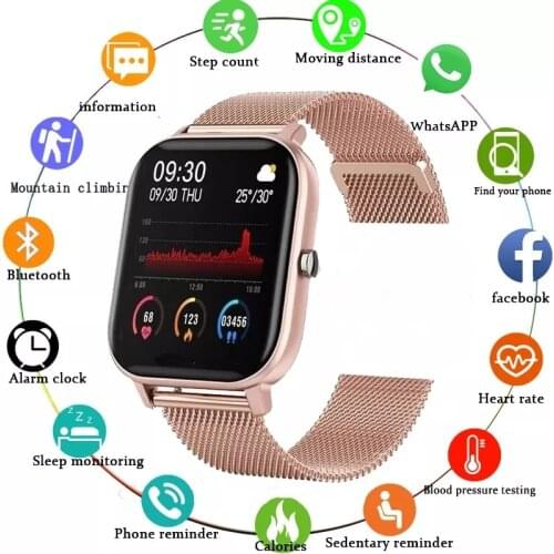 LIGE Multifunctional Men Smart Watches Unisex Style Pedometer Heart Rate Blood Pressure Monitoring Waterproof Sports Smart Watch