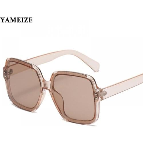 YAMEIZE Square Elegant Sunglasses Women Luxury Brand Designer Sun Glasses Female Ladies Vintage Shades Eyewear Oculos Estiloso