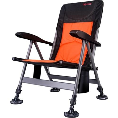 Chuangwei Luxury Fishing Chair Adjustable Back With Metal Accessories Aluminum Alloy Foldable Portable