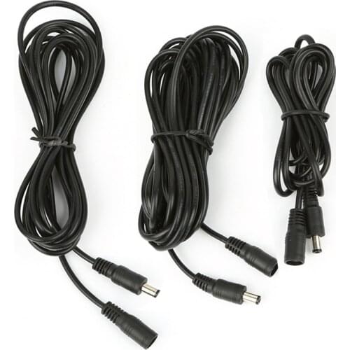 1M 2M 3M 5M 10M DC Power Extension Cable 5.5 x 2.1mm Female to Male Plug Cable Adapter Connector for Camera CCTV LED Monitor