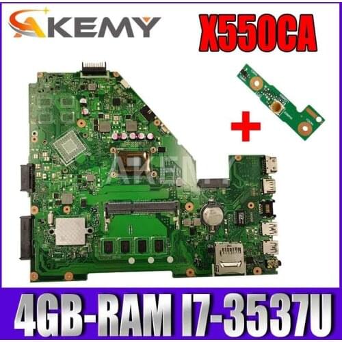 X550CC Laptop motherboard for ASUS X550CA X550CL R510C Y581C X550C original mainboard 4GB-RAM I7-3537/3517U