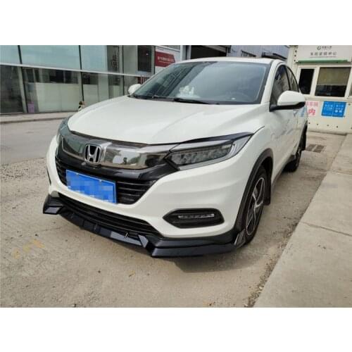 For Honda HRV Body kit spoiler 2019-2020 For H-RV ABS Rear lip rear spoiler front Bumper Diffuser Bumpers Protector