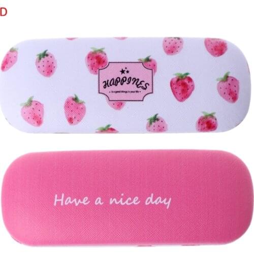Protable Fruit Print Sunglasses Hard Eye Glasses Case Eyewear Protector Box Pouch Bag
