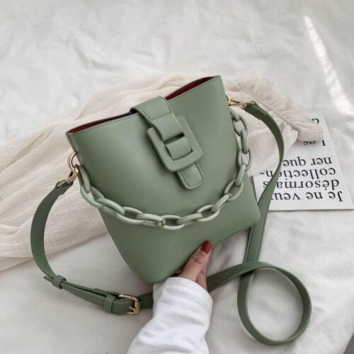 Female Messenger Bag Women Tote Bag New Fashion Chains Women Handbag Leather Pu Shoulder Bag for Women Hasp Soft Crossbody Bag