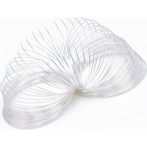 0.6mm 0.8mm 1mm 1000g Silver Steel Memory Wire for Jewelry DIY Design Bracelets necklace Bangle Making accessories F75
