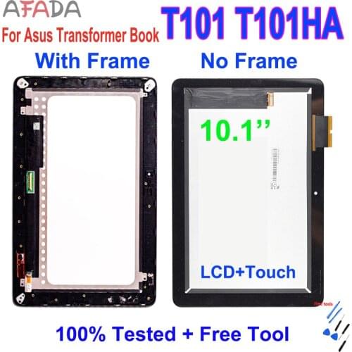 10.1'' For Asus Transformer Book T101 HA T101H T101HA LCD Display Touch Screen Digitizer Assembly with Frame