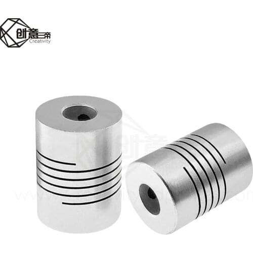 2pcs 3D Printer Parts Accessory Stepper Motor Aluminum Alloy Z Axis Flexible Coupling Coupler Shaft Couplings 5mm*8mm*25mm