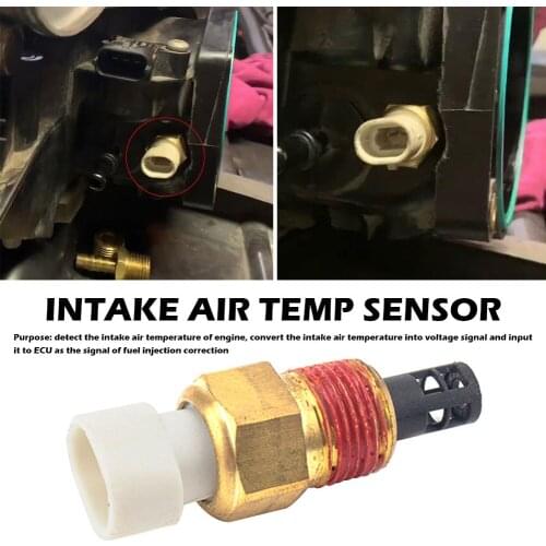 Car Intake Air Temperature Sensor Kit for GMC Chevy IAT MAT ACT VAT MCT ATS CTS Sensor Position Socket Accessories Parts