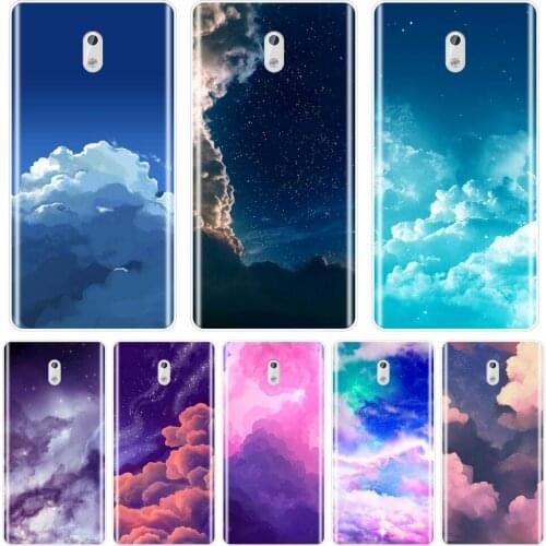 TPU Phone Case For Nokia 8 6 5 3 2 1 Silicone Soft Cloud Star Sky Aesthetic Fashion Pretty Unique Back Cover For Nokia X6 7 Plus