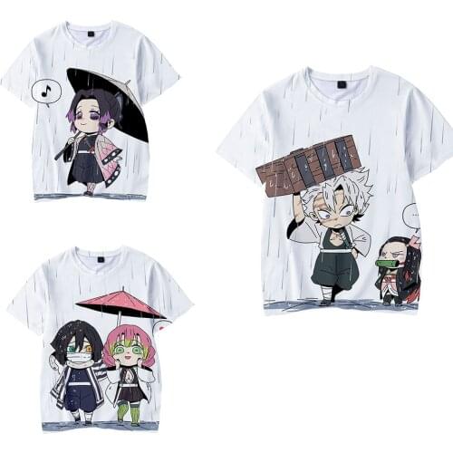Demon Slayer T Shirt Kids Kawaii Cartoon Blade of Ghost Graphic T-shirt Kimetsu No Yaiba Anime Demon Blade Cool Tshirt Children