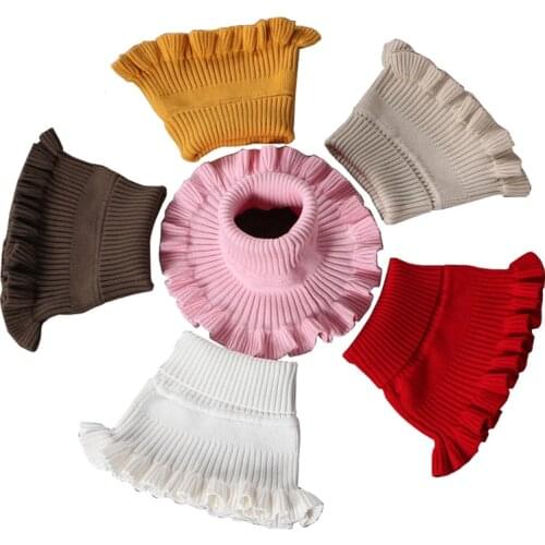 Baby Scarf Winter Kids Boys Girls Knitted Neck Scarf Toddler Cute Warmer Crochet Cowl Collar Circle Scarf Muffler,Neck Scarf