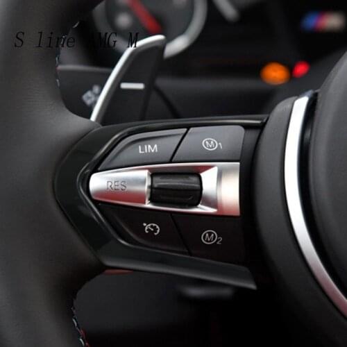 For BMW 1 3 series E81 M2 M3 M4 M5 X5M X6M F80 F82 F87 Car Styling Steering Wheel Buttons Frame For M Performance Cover Stickers