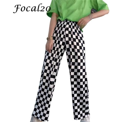Focal20 Women's Plaid Trousers