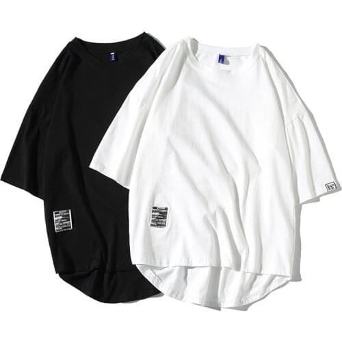 Streetwear T-Shirt Men Cotton T Shirt Short Sleeve tshirt Men Solid Color T-shirts tops&tees O Neck Hip Hop T Shirts