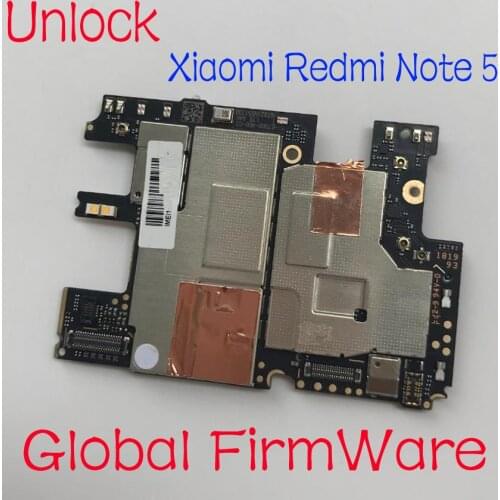 Global FirmWare Original Unlock Working Electronic panel mainboard For Xiaomi RedMi Note 5 hongmi Note5 Motherboard Fee Circuits