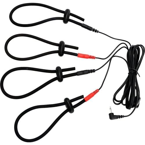 IKOKY Medical Sex Toys for Men Therapy Massager Electro Stimulation Electric Shock Cock Ring Silicone Penis Ring Electric Shock