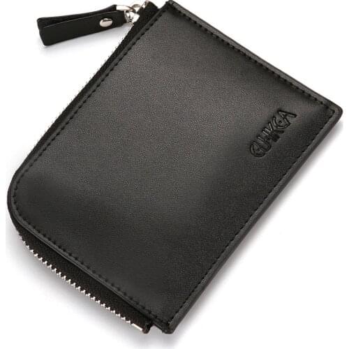 Mens short wallet New Zip Wallet Creative Womens Wallet Mens Wallet Zip Wallet Card Case Coin Purse