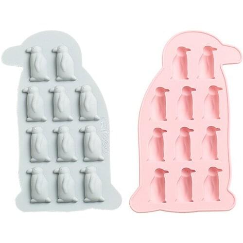 Cute Penguin Silicone Cake Mould Handmade Gummy Baking Fondant Chocolate Mould Cake Decoration Accessories Baking Tools for Cake