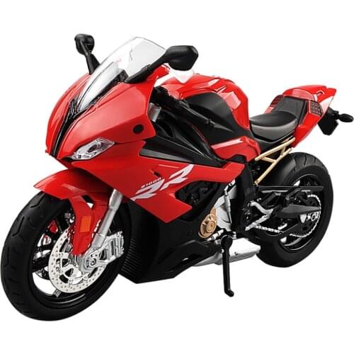 1: 12 Simulation Tomahawk Motorcycle Model light Sound Gliding Alloy Boy Toy Locomotive Model Birthday Gift Red