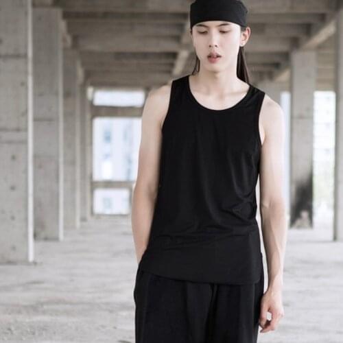 Fashion Personality Circular Pendulum before wearing short and long basic cotton underlay slim vest