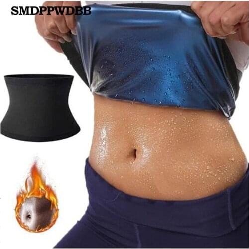 Neoprene-Free Waist Trainer Sweat Trimmer Belt Women Slimming Sheath Weight Loss Sauna Effect Belly Cincher Shapewear Body Shape